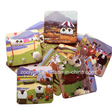 10 X 10 carrés d&#39;impression personnalisée Cork Coasters